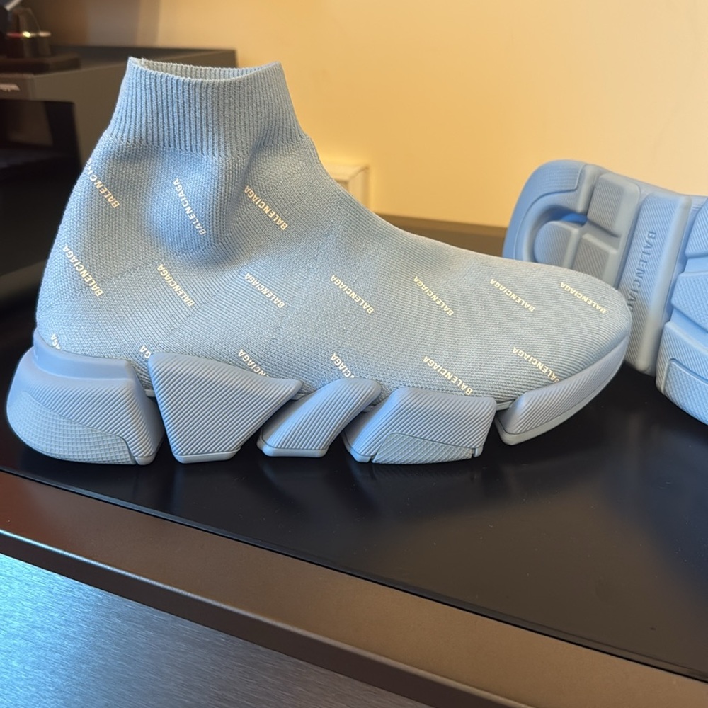 Balenciaga Blue Sock Sneakers - Picture 3 of 3